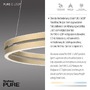 Kruhová - PN 2551-60 Paul Neuhaus LED závěsné svítidlo PURE-E-LOOP elektricky nastavitelná výška 2700-5000K zlatá slonová kost - PAUL NEUHAUS - foto 3