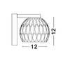 Dekorativní - NV 8540402 Nástěnné svítidlo LARA čiré sklo a chromová základna LED 5W 230V IP20 - NOVA LUCE - foto 3