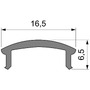 Plexi pro Al profily - IMPR 983527 Reprofil kryt F-01-12 čirá 95% průhlednost 3000 mm - DEKOLIGHT - foto 3