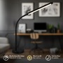 Stolní lampy pracovní - BRILO 7660015 Mura stolní lampička - 6W, 600lm, LED, stmívatelné, dotykový vypínač, nastavitelné, černá - BRILO - foto 3