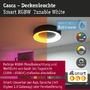 Kruhová - P 75416 LED stropní svítidlo Smart Home Zigbee 3.0 Casca IP44 RGBW+ 230V 20W černá mat - PAULMANN - foto 3