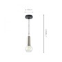 Dekorativní - LD 14775-55 TURN ME Závěsné svítidlo v barvě oceli pro E27 filament žárovku do 60 W v industriálním stylu - LEUCHTEN DIREKT / JUST LIGHT - foto 3
