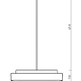 Kruhová - OS EDN61588 EDNA P4 závěsné skleněné svítidlo bílá IP40 4000 K 27W LED DALI (původní kód OS 61588) - OSMONT - foto 3