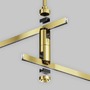 Lištové Magnetic Maytoni Flarity - M TRA159C-D1-BS Stropní upevnění pro magnetickou lištu 700 mm 24V mosaz hliník Flarity - MAYTONI - foto 3