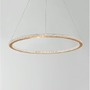 Kruhová - NV 9011138 Závěsné svítidlo CILION zlatý mosazný hliník a akryl LED 48W 230V 2935K IP20 stmívatelné - NOVA LUCE - foto 3