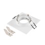 Hranatá - LA 1007634 NEW TRIA® 75 XL kroužek pro vestavbu do stropu, D: 11 Š: 11 H: 2,6 cm, bílá - BIG WHITE (SLV) - foto 3
