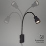 S ramenem - BRI 2085-015 Svítidlo k posteli s dotykovým vypínačem 69 cm 1xGU10 5W 400lm černá - BRILONER - foto 3