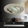Kruhová - BRI 7232-032 3ks sada LED vestavné svítidlo, pr. 8,2 cm, 5,5 W, matný nikl - BRILONER - foto 3