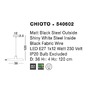 Kruhová - NV 540602 Závěsné svítidlo CHIOTO matná černá ocel zvenku lesklá bílá ocel uvnitř E27 1x12W IP20 bez žárovky - NOVA LUCE - foto 3