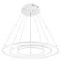 Kruhová - NV 17222001 D Závěsné svítidlo DEA matný bílý hliník a akryl nastavitelné LED 145 W 3000K IP20 stmívatelné - NOVA LUCE - foto 3