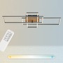 Hranatá - BRILO 3156014 LED CCT rám 104 cm 2x19W 2500lm černá (starý kód: BRILO 3156-014) - BRILO - foto 3