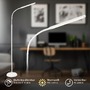 Stojací lampy - BRILO 1660016 Mura stojanová lampa - 6W, 600lm, LED, stmívatelné, dotykový vypínač, nastavitelné, bílé - BRILO - foto 3