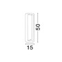 Sloupková - NV 9104022 Venkovní sloupkové svítidlo NED tmavě šedý hliník skleněný difuzor LED 6W 3000K 220-240V 38st. IP54 - NOVA LUCE - foto 3