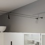 Lanka a příslušenství - P 94602 CorDuo lankový systém montážní set držák na zeď černá mat - PAULMANN - foto 3