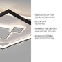 Hranatá - PN 6390-16 MAILAK LED stropní svítidlo hranaté černá/bílá, přepínatelné teple bílé světlo 3000K - PAUL NEUHAUS - foto 3