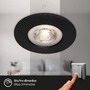 Kruhová - BRI 7036-035 LED vestavná svítidla, pr.9 cm, 3x LED, 4,9 W, 480 lm, černá - BRILONER - foto 3