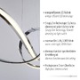 Dekorativní - PN 8292-17 MELINDA LED závěsné svítidlo chrom stmívatelné Simplydim paměťová funkce SimplyDim 3000K - PAUL NEUHAUS - foto 3