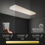 Hranatá - BRILO 3042016 LED stropní svítidlo 115,7 cm 48W 5100lm bílé (starý kód: BRILO 3042-016) - BRILO - foto 3