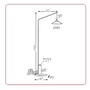 Stojací lampy - TI 5071CDPPNE2A Stojací lampa LAMBDA DimPush 195cm 2700K platinum / černá - Team Italia - foto 3