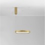 Kruhová - NV 9345615 Závěsné svítidlo PERRINE kartáčovaný zlatý hliník a akryl LED 30W 230V 3000K IP20 stmívatelné - NOVA LUCE - foto 3