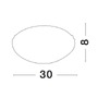 Plafoniéry - NV 702202 Stropní svítidlo SHELL bílá a čiré strukturované sklo E27 2x12W - NOVA LUCE - foto 3