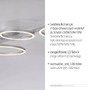 Dekorativní - LD 14211-21 MINI RITUS LED stropní svítidlo stříbrné kruhová forma paměťová funkce krokově stmívatelné 3000K - JUST LIGHT - foto 3