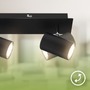 Bodová - BRILO 2840035 Isil A LED stropní bodové svítidlo, energetická třída A, 3-ramenné, 50.000h životnost, nastavitelné, černé - BRILO - foto 3