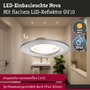 Koupelnová - P 92331 LED vestavné svítidlo 3-krokové-stmívatelné Nova GU10 Flat nevýklopné IP44 3x4,9W 230V stmívatelné 2700K kov kartáčovaný - PAULMANN - foto 3