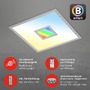 Hranatá - BRILO 7397014 CCT svítidlo LED panel, RGB centrální světlo, 44,5 cm, 24 W, 2400 lm, stříbrná (starý kód: BRILO 7397-014) - BRILO - foto 3