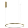 Kruhová - NV 9345602 Závěsné svítidlo TARQUIN broušený zlatý hliník a akryl LED 36W 230V 3000K IP20 stmívatelné - NOVA LUCE - foto 3