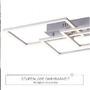 Hranatá - LD 14790-55 IVEN LED stropní svítidlo v barvě oceli s funkcí stmívání v moderním designu SimplyDim 3000K - LEUCHTEN DIREKT / JUST LIGHT - foto 3