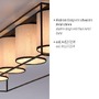 Dekorativní - LD 15304-18 RAVEN LED stropní svítidlo látkové stínidlo 4 ramenné černá jednoduchý design - LEUCHTEN DIREKT / JUST LIGHT - foto 3