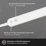 Stolní lampy pracovní - BRILO 2389-016 LED CCT dotykový vypínač svítidlo se svorkou 110 cm 8W 600lm bílé - BRILO - foto 3