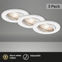 Kruhová - BRI 7147-036 3ks LED vestavné svítidlo, pr. 8,6 cm, 5 W, bílé - BRILONER - foto 3