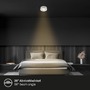 Bodová - BRI 7991014 LED vestavné / přisazené bodové svítidlo – pr.90mm, 5W, 230V, teplá bílá, nastavitelné, matný chrom - BRILONER - foto 3