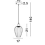 Kónická - NV 8809703 Závěsné svítidlo SAGE kov, růžová zlatá a černý kabel, E27 1x12W - NOVA LUCE - foto 3