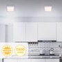 Hranatá - BRI 7118-014 LED stropní svítidlo, 22,5 cm, 16,5 W, matný chrom - BRILONER - foto 3
