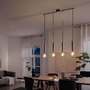 Vícečetná - BRI 4031-044 Retro závěsné svítidlo, 85 cm, bez 4x E27, max. 60 W, antická stříbrná - BRILONER - foto 3