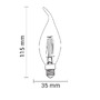 E14 - LED žárovka C35T E14 - foto 3