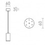 Subtilní - RED R13365 BELENOS závěsná bílá 230V LED GU10 9W - RED - DESIGN RENDL - foto 3
