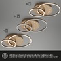 Kruhová - BRILO 3773017 LED stropní svítidlo, 40 cm, paměť, 26W, 2550lm, hnědé - BRILO - foto 3