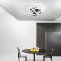 Ventilátory - FAN LED-STORM-NER Stropní svítidlo s ventilátorem LED VENTILATORE 55 W CCT 7450 lm černá pr.77x22 cm - FANEUROPE - foto 3