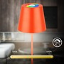 Stolní lampy dekorační - BRILO 7510012 Calida stolní lampička - 2,5W, 200lm, nabíjecí, LED, stmívatelné, RGBW, uchycení na láhev, oranžová - BRILO - foto 3