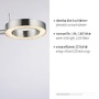 Subtilní - PN 4181-55 HENSKO LED stolní lampa stříbrná nastavitelné 3 krokové Tochdimmer teplá bílá Licht 3000K - PAUL NEUHAUS - foto 3