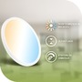 Kruhová - BRILO 3883016 AKCE - Tava A svítidlo LED panel pr.29,3 cm - 11W, 2400lm, energetická třída A, stmívatelné, CCT, bílé - BRILO - foto 3