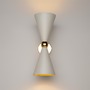 Nepřímé osvětlení - M MOD108WL-02WG Nástěnné svítidlo Vesper 2x40W bílá/zlatá kov designové - MAYTONI - foto 3