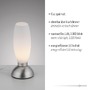 Stolní lampy dekorační - PN 4021-55 JOY LED stolní lampa stříbrná opálové sklo 3 krokové dotykový stmívač 3000K - PAUL NEUHAUS - foto 3
