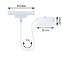 Lišty a příslušenství - P 95644 URail napájecí kabel 1m max. 1000W bílá - PAULMANN - foto 3