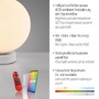 Stolní lampy dekorační - LD 22071-16 LED stolní lampa, koule, bílé, Smarthome, stmívatelné, dálkový ovladač s aplikací Tuya RGB, 2700-5000K - JUST LIGHT - foto 3
