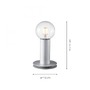 Stolní lampy dekorační - LD 14770-55 TURN ME Stolní lampa barva oceli v industriálním designu pro E27 žárovku - LEUCHTEN DIREKT / JUST LIGHT - foto 3